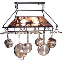 Two Light Pot Rack