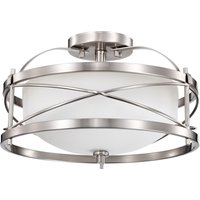 Two Light Semi Flush Mount