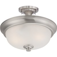 Two Light Semi Flush Mount