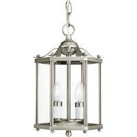 Two Light Semi-Flush Convertible Pendant
