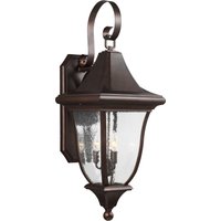 Three Light Outdoor Wall Sconce