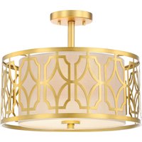 Two Light Semi Flush Mount
