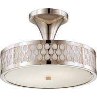 Two Light Semi Flush Mount