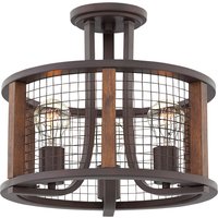 Three Light Semi-Flush Mount