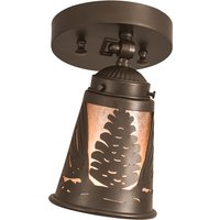 One Light Swing Arm Flushmount