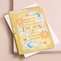 The Art File Vintage Novel Around the Sun Birthday Card The Art File Vintage Novel Around the Sun Birthday Card