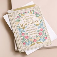 The Art File Vintage Novel Blooming Beautiful Birthday Card The Art File Vintage Novel Blooming Beautiful Birthday Card