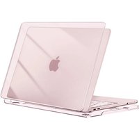 Ochronny pokrowiec na MacBook Neo 13 cali model S3404 cienkie dwuczęściowe etui odporne na zarysowania i odciski palców do szkoły i pracy różowy