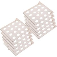 Organizer na ubrania J443 kremowy 10 szt