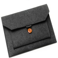 Pokrowiec na laptop z guzikiem, ochronny pokrowiec dla laptopów 13 cali, tekstylny, ciemnoszary, do plecaka i teczki, do pracy i szkoły