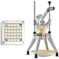 Ręczna krajalnica do warzyw 12,7 mm ze stali nierdzewnej Ręczna krajalnica do owoców i warzyw Siekacz do warzyw z ergonomicznym uchwytem 22 x 47 cm