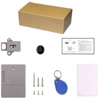 RFID cyfrowy zamek do szafek ukryty niewidoczny karta IC 2×AA DC3V do drewnianych drzwi szuflad i szaf