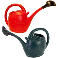 1 x 10 Litre Red Lightweight Watering Cans With Sprinkler Heads and Handles