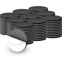 100 Pieces 20mm Round Magnetic Stickers, Strong Adhesive Round Magnets, Self-Adhesive Magnets, for School & Office