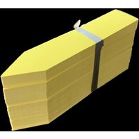 100 Pieces Yellow Plastic Plant Labels for Garden Plants, 2x10cm Seedling Labels