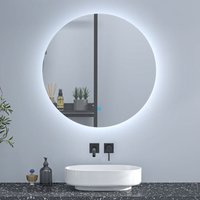 Sky Bathroom - 1000mm Wall Mounted led Bathroom Mirror with Anti-Fog&Touch Sensor,6000K Cool White Light