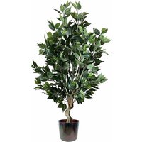 100cm Premium Artificial Ficus Twist Tree Multicolour Planter