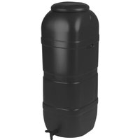 Water Butts Direct - 100L Slimline Space Saver Water Butt inc tap and lid in black