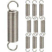 Memkey - 10 pieces double hook spring tension springs, compression springs, hook spring assortment, 1.2 x 11 x 45 mm