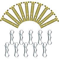 Memkey - 10pcs Shear Pins and 10pcs Cotter Pins Replacement for Cub Cadet 738-04124A 714-04040 mtd Craftsman Cub Cadet Snow Blower