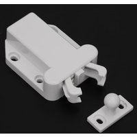 Csparkv - 10pcs White Cute Shape Cabinet Door Bouncer Cupboard Touch Release Latches Push Open Catch Doors Latches for Drawer