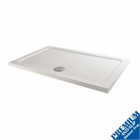 1400x700mm Shower Tray Rectangular Low Profile Premium Anti-Slip FREE Waste