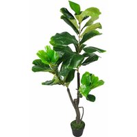 Leaf - 120cm (4ft) Large Artificial Fiddle Fig Tree Ficus Lyrata Plant
