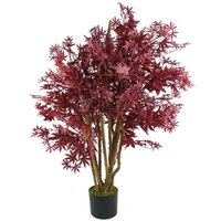 120cm Artificial Red Maple Tree