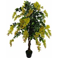 Leaf - 120cm Artificial Yellow Wisteria Tree