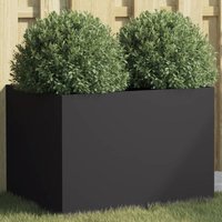 Planter Black 62x47x46 cm Steel vidaXL