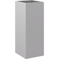 Planter Silver 32x29x75 cm Galvanised Steel Vidaxl