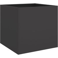 Planter Black 49x47x46 cm Steel Vidaxl