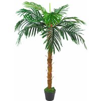 Leaf - 130cm Artificial Princess Palm Tree Natural Trunk