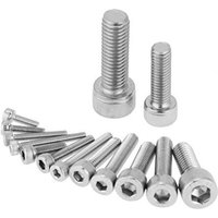 Tinor - 135Pcs 304 Stainless Steel Hex Socket Head Cap Screws M2.5 M3 M4 M5 M6 M8 with Storage Case