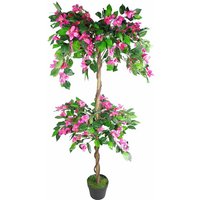 Leaf - 140cm extra large Artificial Flowering Rhododendron Bush Tree