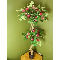 Leaf - 150cm Pink Japanese Artificial Silk Bougainvillea Tree