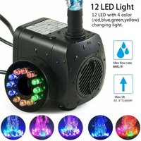 15W 800L/H fountain pump pond pump water feature pump garden pump fountain pump with 12 led mumu