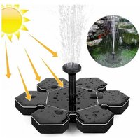 1.5W Solar Fountain, Solar Water Pump, Solar Pond Pump with Battery and 4 Nozzles, Solar Fountain Pump, Mini Floating Fountain for Decorative Garden