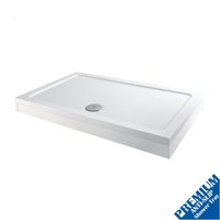 Podium - 1600 x 800mm Shower Tray Rectangular Easy Plumb Premium Anti-Slip free Waste