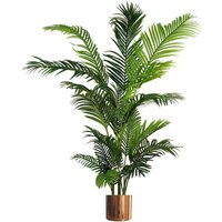 180cm Artificial Palm Tree Extra Large Copper Metal Planter