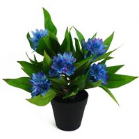 18cm Artificial Freesia Plant Blue Flowering