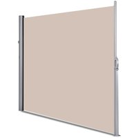 Costway - 1.8x3M Retractable Folding Side Awning Screen Garden Privacy Divider Wind Fence