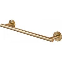 1pc Wall-Mounted Bathroom Towel Bar, 304 Stainless Steel, Brushed Gold, 30 cm