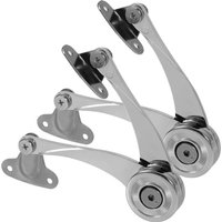 Linghhang - 2-Pack) Folding Support Hinge, Closet Door Hinges, Lid Support Hinge Damper Buffer Soft Close Kit