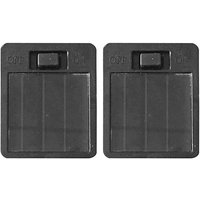 Dewdat - 2 Pack Replacement Solar Battery Boxes for Solar Hanging Light Black