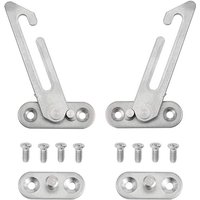 Tinor - 2 Pack upvc Window Restrictors - 304 Stainless Steel - With Screws - For Left and Right Hand Window
