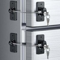 (2 Pcs) Childproof Refrigerator Locks, Child Safety Cabinet Locks for Babies, Toddlers and Adults, Childproof Window Locks for Fridge Doors, Cabinets