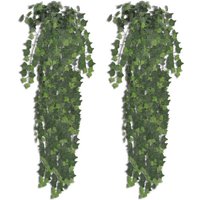 2 pcs Artificial Ivy Bush 90 cm Green vidaXL
