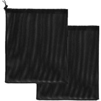 Tlily - 2 Pcs Large Pump Bag 17.7Inch x 17.7Inch Pond Pump Filter Bag Black Media Bag Pump Mesh Bag for Pond Biological Filters
