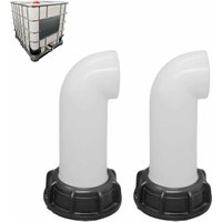 2 pcs Water Tank Nozzle, 60 mm Water Tank Valve, IBC Adapter for Draining Industrial and Household Tanks
